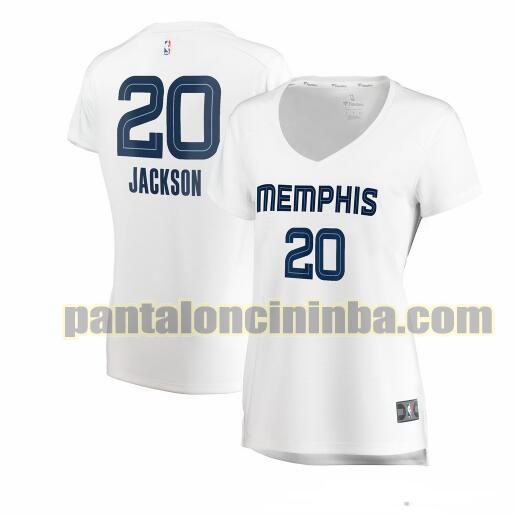 Maglia Donna basket Josh Jackson 20 Memphis Grizzlies Bianco association edition