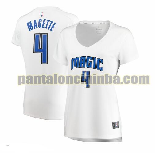 Maglia Donna basket Josh Magette 4 Orlando Magic Bianco association edition