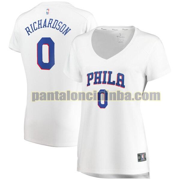 Maglia Donna basket Josh Richardson 0 Philadelphia 76ers Bianco association edition