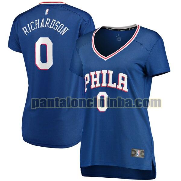 Maglia Donna basket Josh Richardson 0 Philadelphia 76ers Blu icon edition