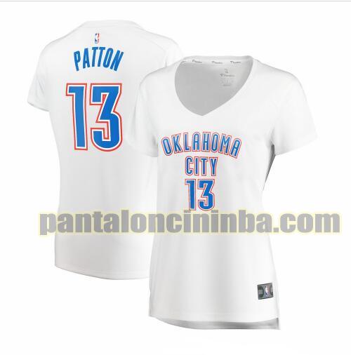 Maglia Donna basket Justin Patton 13 Oklahoma City Thunder Bianco association edition