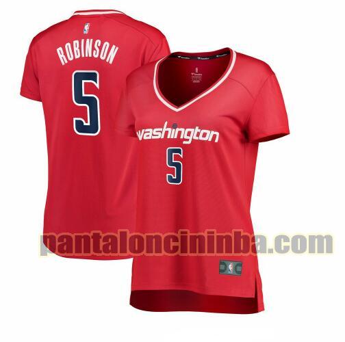 Maglia Donna basket Justin Robinson 5 Washington Wizards Rosso icon edition