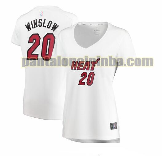 Maglia Donna basket Justise Winslow 20 Miami Heat Bianco association edition