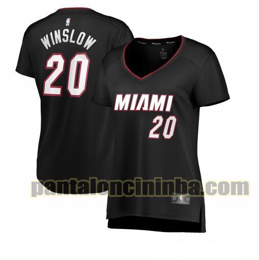 Maglia Donna basket Justise Winslow 20 Miami Heat Nero icon edition
