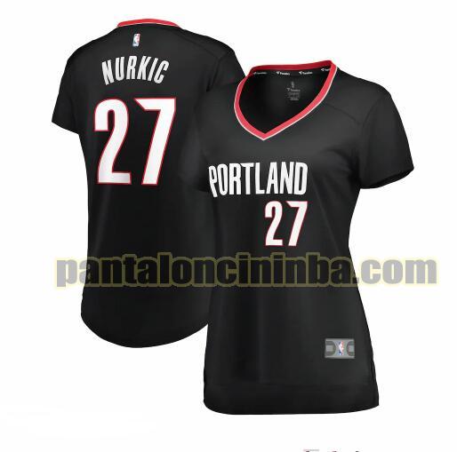 Maglia Donna basket Jusuf Nurkic 27 Portland Trail Blazers Nero icon edition