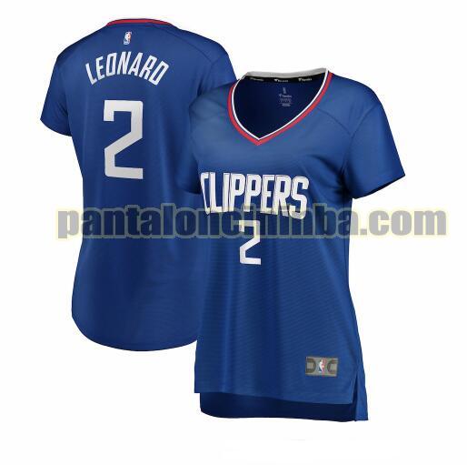 Maglia Donna basket Kawhi Leonard 2 Los Angeles Clippers Blu icon edition