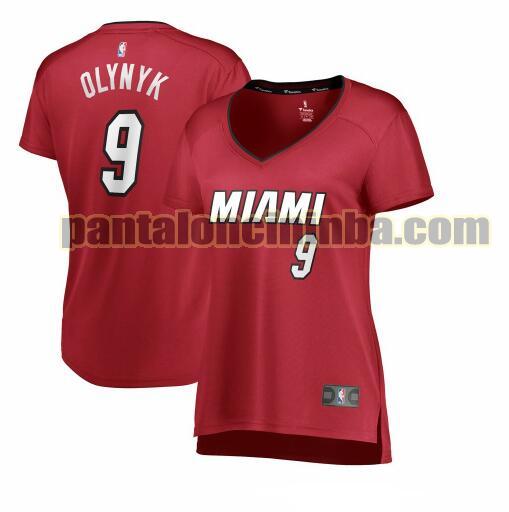 Maglia Donna basket Kelly Olynyk 9 Miami Heat Rosso statement edition