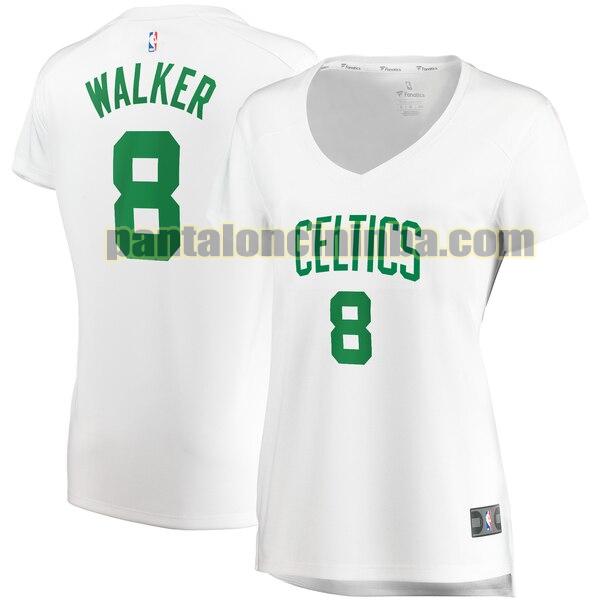 Maglia Donna basket Kemba Walker 8 Boston Celtics Bianco association edition