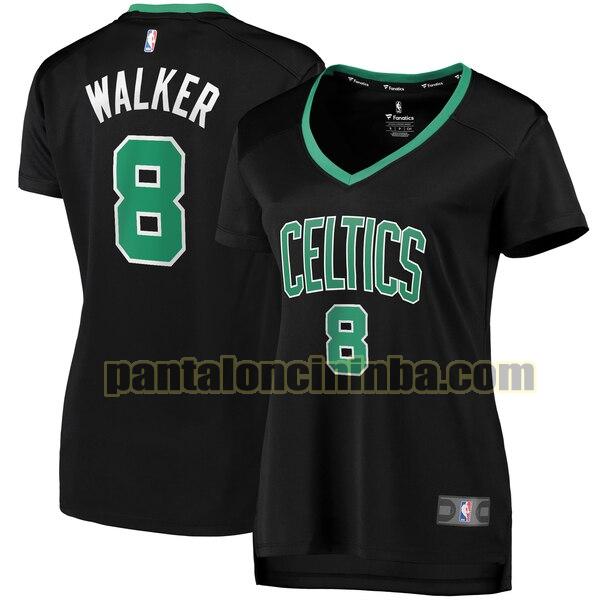 Maglia Donna basket Kemba Walker 8 Boston Celtics Nero statement edition