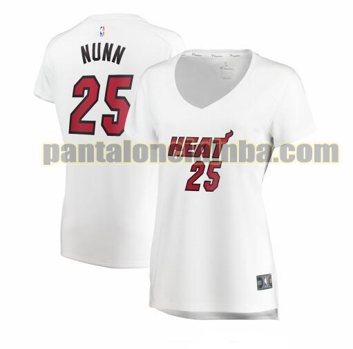 Maglia Donna basket Kendrick Nunn 25 Miami Heat Bianco association edition