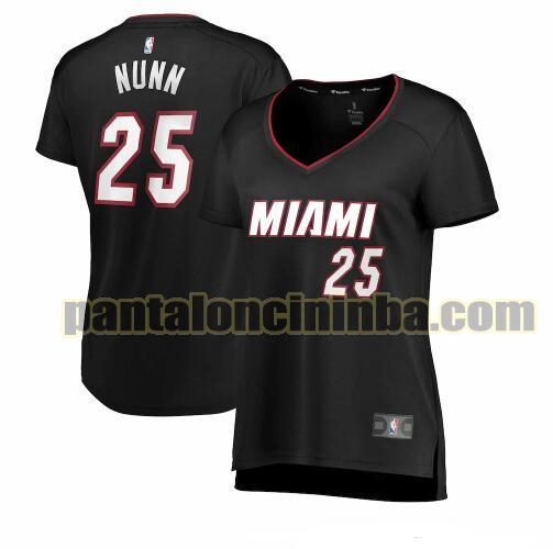 Maglia Donna basket Kendrick Nunn 25 Miami Heat Nero icon edition