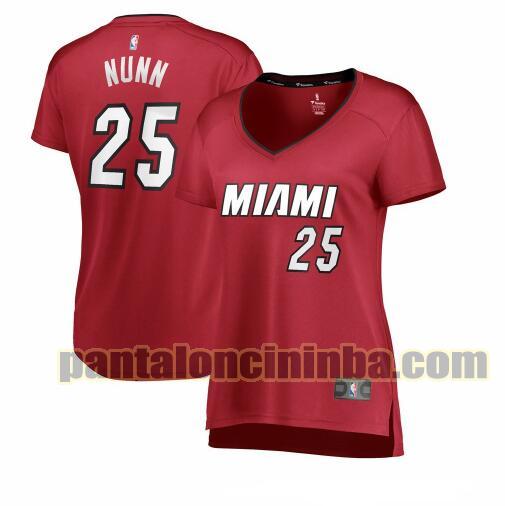 Maglia Donna basket Kendrick Nunn 25 Miami Heat Rosso statement edition