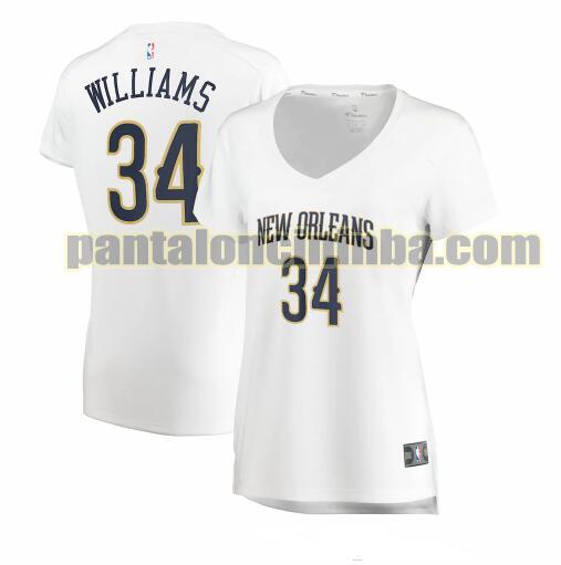 Maglia Donna basket Kenrich Williams 34 New Orleans Pelicans Bianco association edition