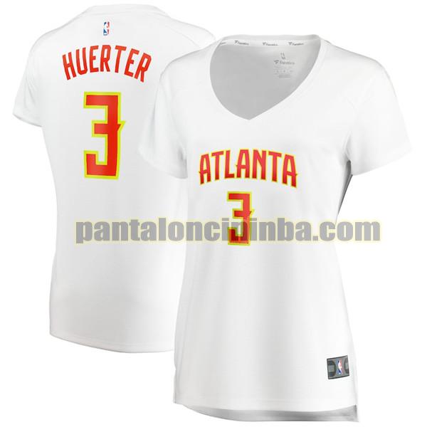 Maglia Donna basket Kevin Huerter 3 Atlanta Hawks Bianco association edition