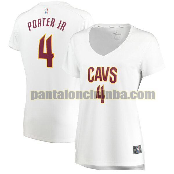 Maglia Donna basket Kevin Porter Jr. 4 Cleveland Cavaliers Bianco association edition