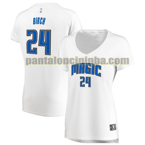 Maglia Donna basket Khem Birch 24 Orlando Magic Bianco association edition