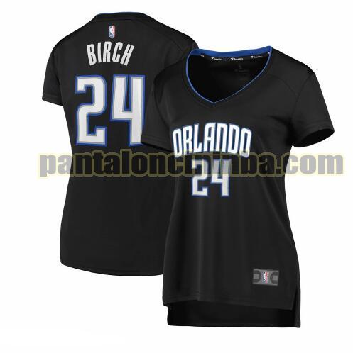 Maglia Donna basket Khem Birch 24 Orlando Magic Nero 2019 icon edition