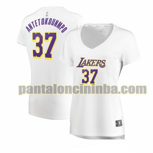 Maglia Donna basket Kostas Antetokounmpo 37 Los Angeles Lakers Bianco association edition