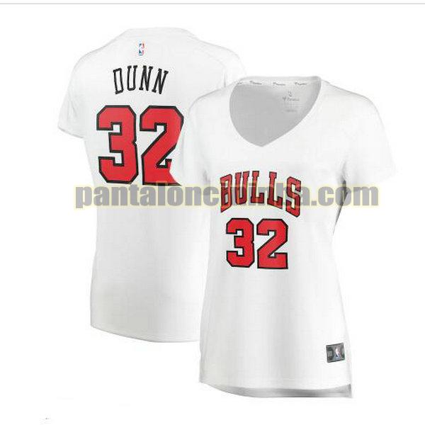 Maglia Donna basket Kris Dunn 32 Chicago Bulls Bianco association edition