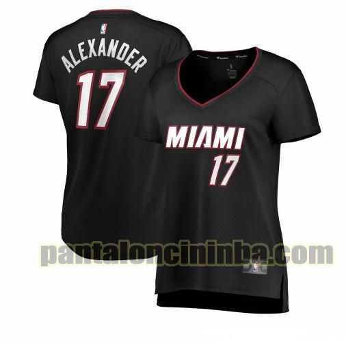 Maglia Donna basket Kyle Alexander 17 Miami Heat Nero icon edition