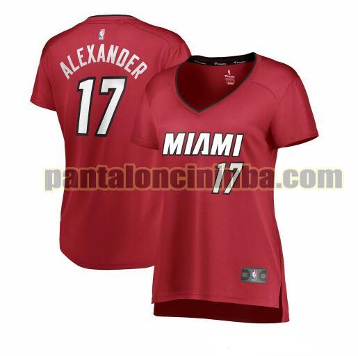 Maglia Donna basket Kyle Alexander 17 Miami Heat Rosso statement edition