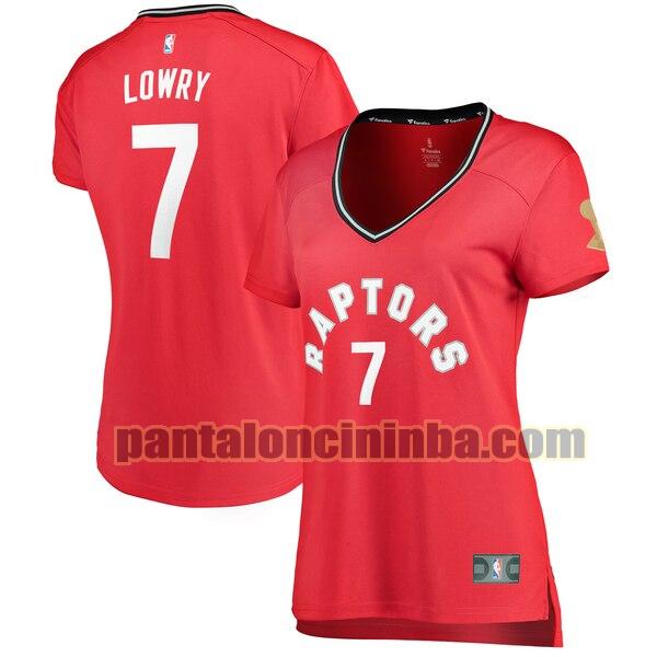 Maglia Donna basket Kyle Lowry 7 Toronto Raptors Rosso icon edition