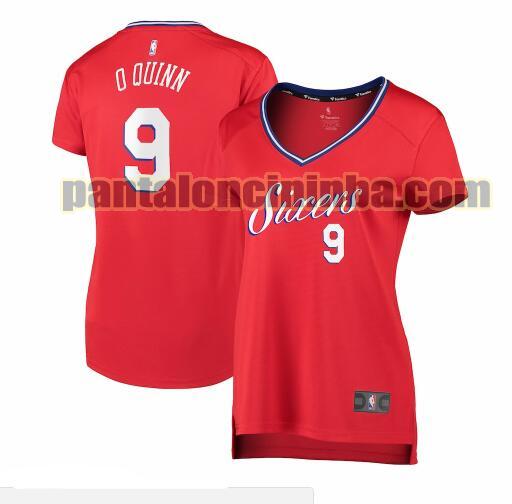 Maglia Donna basket Kyle O'Quinn 9 Philadelphia 76ers Rosso statement edition