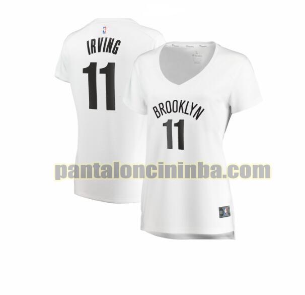 Maglia Donna basket Kyrie Irving 11 Brooklyn Nets Bianco association edition