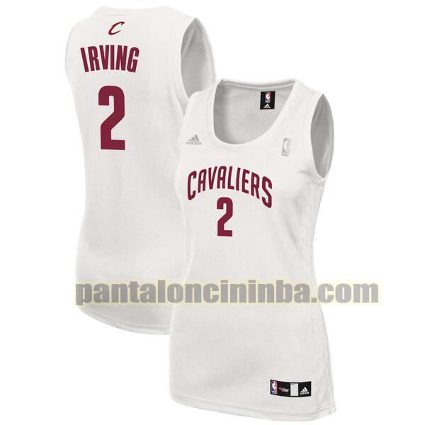 Maglia Donna basket Kyrie Irving 2 Cleveland Cavaliers Bianco Replica