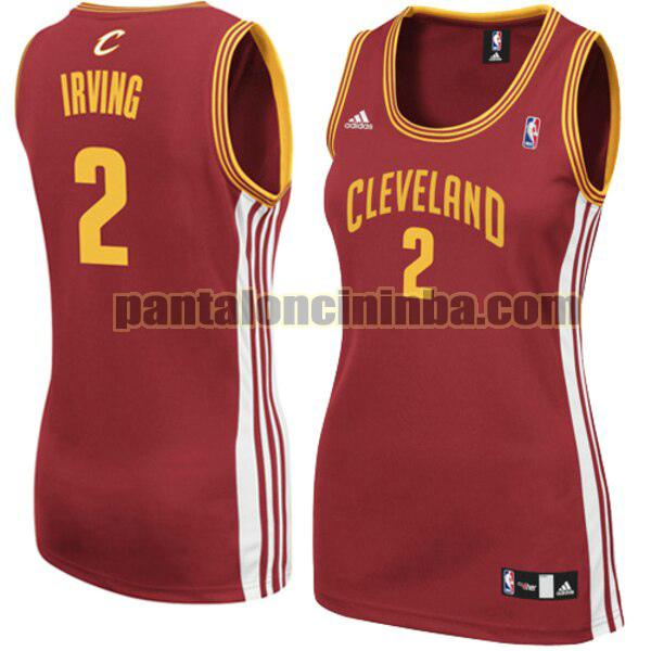 Maglia Donna basket Kyrie Irving 2 Cleveland Cavaliers Rosso Replica