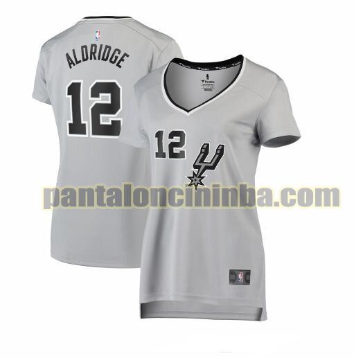 Maglia Donna basket LaMarcus Aldridge 12 San Antonio Spurs Rosso statement edition