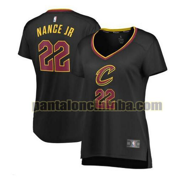 Maglia Donna basket Larry Nance Jr. 22 Cleveland Cavaliers Nero statement edition