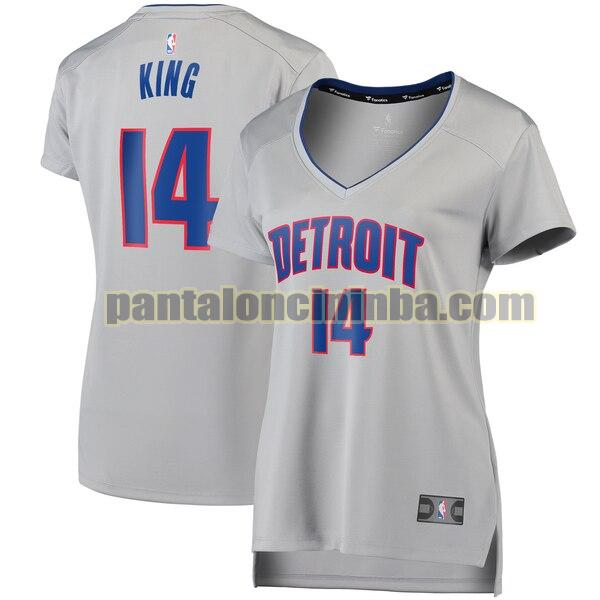 Maglia Donna basket Louis King 14 Detroit Pistons Rosso statement edition