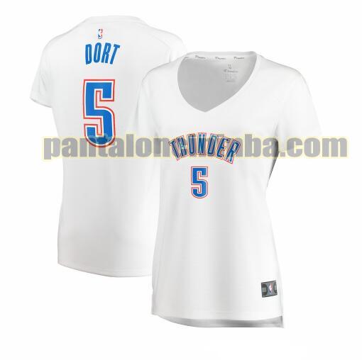 Maglia Donna basket Luguentz Dort 5 Oklahoma City Thunder Bianco association edition