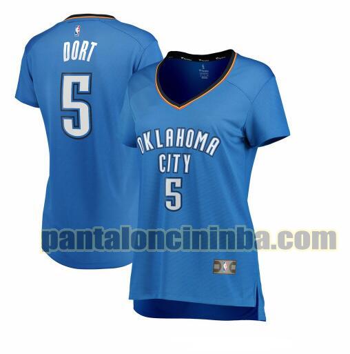 Maglia Donna basket Luguentz Dort 5 Oklahoma City Thunder Blu icon edition