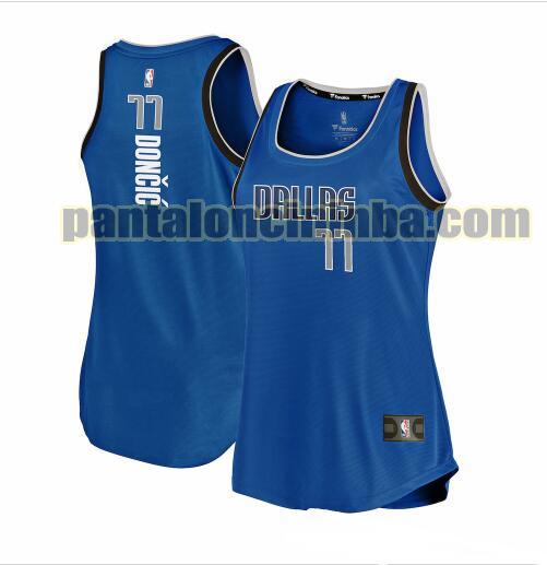 Maglia Donna basket Luka Doncic 77 Dallas Mavericks Blu icon edition