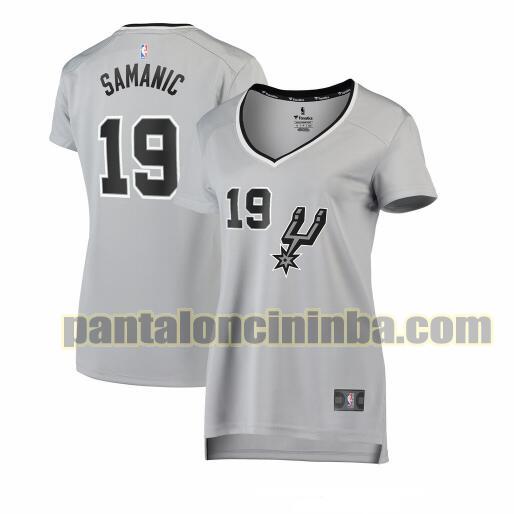 Maglia Donna basket Luka Samanic 19 San Antonio Spurs Rosso statement edition