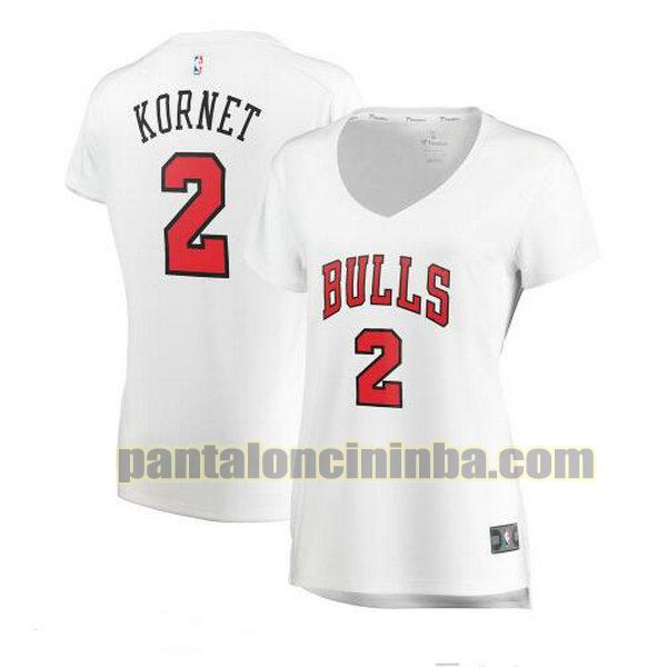 Maglia Donna basket Luke Kornet 2 Chicago Bulls Bianco association edition
