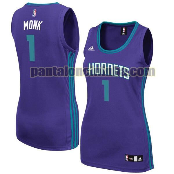 Maglia Donna basket Malik Monk 1 Charlotte Hornets Porpora Replica