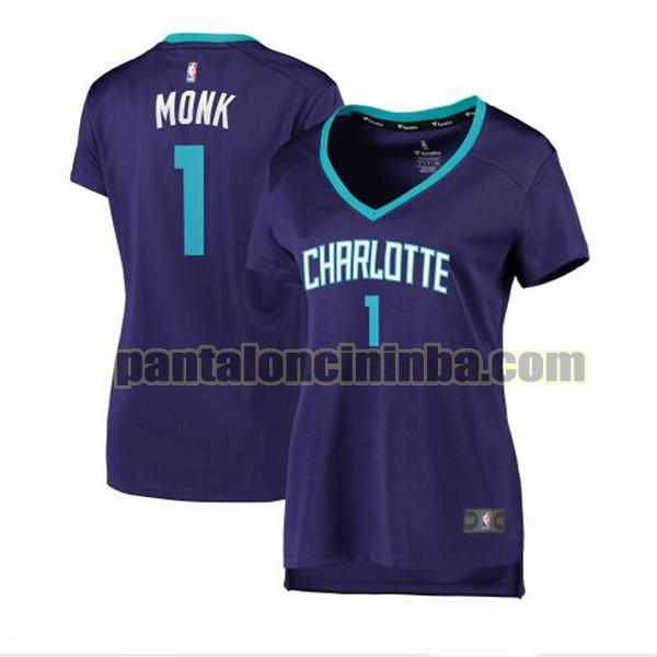 Maglia Donna basket Malik Monk 1 Charlotte Hornets Porpora statement edition