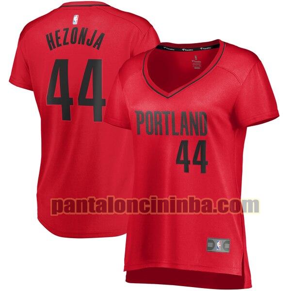 Maglia Donna basket Mario Hezonja 44 Portland Trail Blazers Rosso statement edition