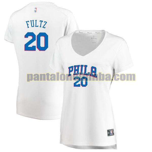 Maglia Donna basket Markelle Fultz 20 Philadelphia 76ers Bianco association edition