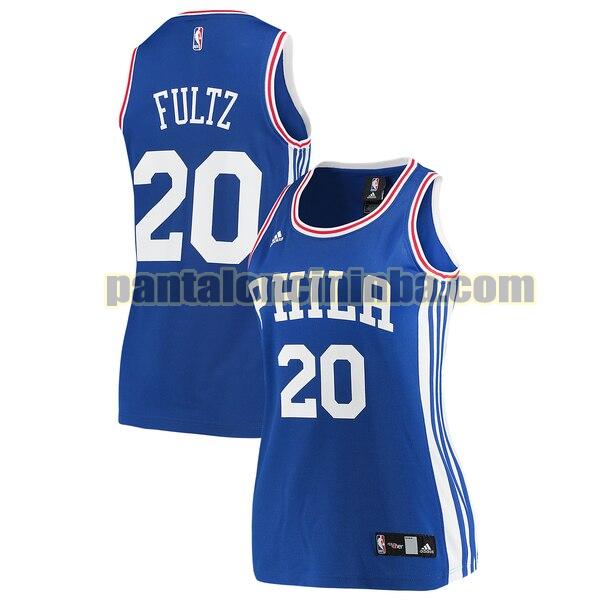Maglia Donna basket Markelle Fultz 20 Philadelphia 76ers Blu Replica