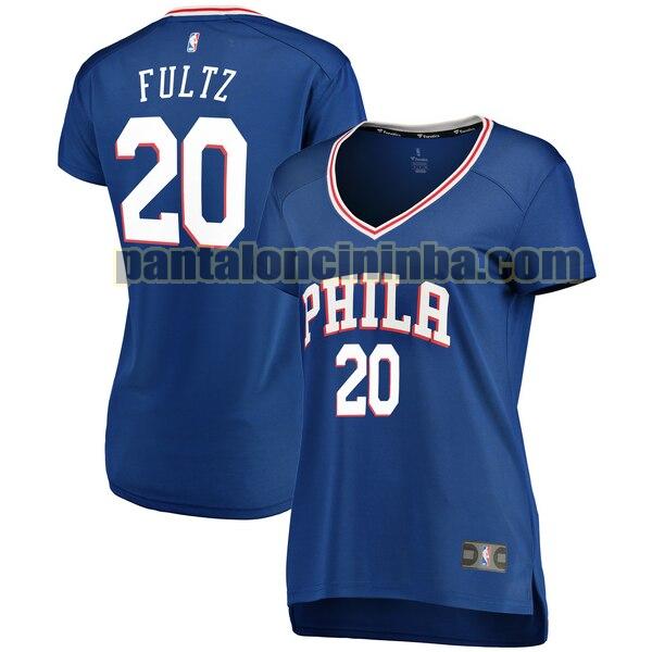 Maglia Donna basket Markelle Fultz 20 Philadelphia 76ers Blu icon edition