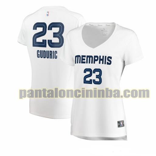 Maglia Donna basket Marko Guduric 23 Memphis Grizzlies Bianco association edition
