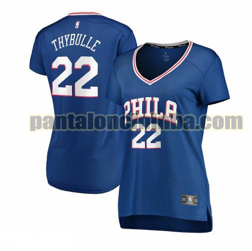 Maglia Donna basket Matisse Thybulle 22 Philadelphia 76ers Blu icon edition