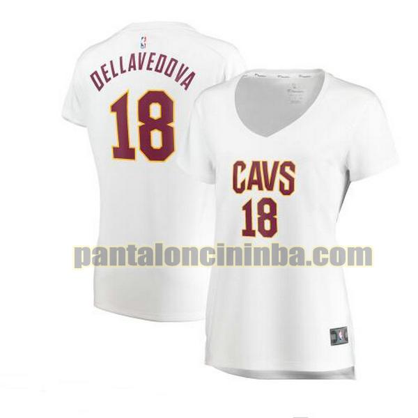 Maglia Donna basket Matthew Dellavedova 18 Cleveland Cavaliers Bianco association edition