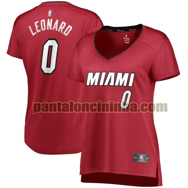 Maglia Donna basket Meyers Leonard 0 Miami Heat Rosso statement edition