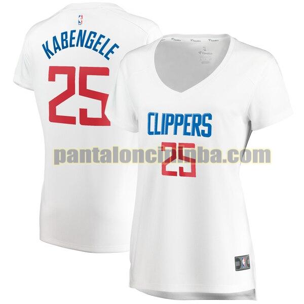 Maglia Donna basket Mfiondu Kabengele 25 Los Angeles Clippers Bianco association edition