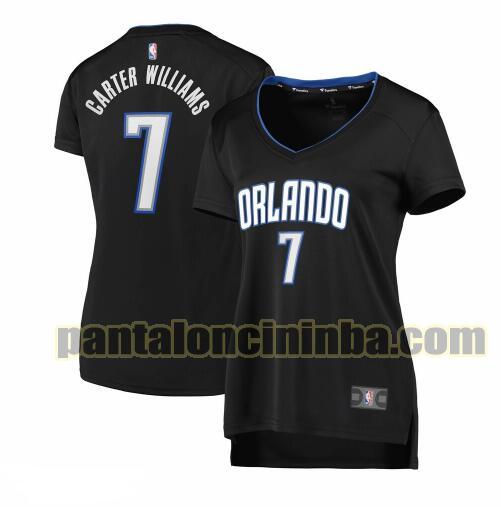 Maglia Donna basket Michael Carter-Williams 7 Orlando Magic Nero 2019 icon edition